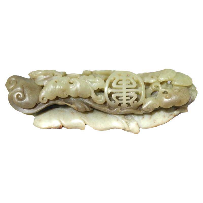 玉饰传奇五蝠献寿寓意多福多寿新疆和田玉天然黄玉黄口料精品摆件