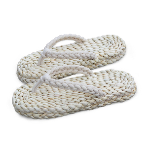 复古草编鞋中国风草鞋男女拖鞋凉拖人字拖 民族风麻纯手工麻编织