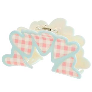 可爱鲨鱼夹子头饰女夏天后脑勺爱心盘发抓夹中号方形半扎发夹发卡