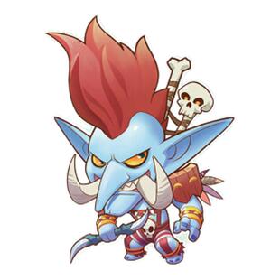 TLP反光车贴 暴雪魔兽世界风暴英雄巨魔沃金 笔记本贴汽车贴纸