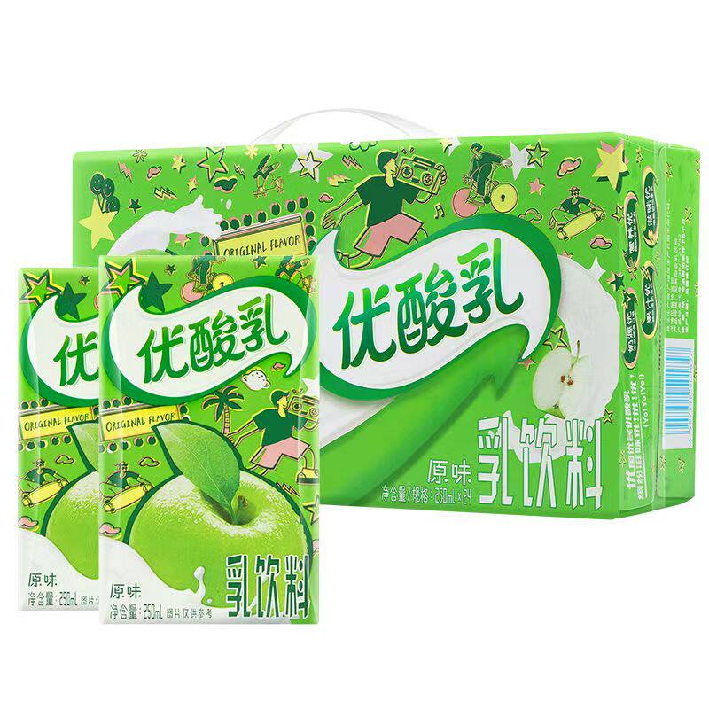 伊利优酸乳250ml*24盒整箱原味草莓蓝莓AD钙饮品酸奶早餐饮料