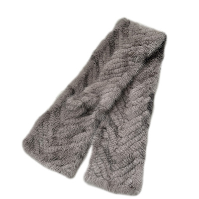 新灰十字貂个性大理石纹秋冬围巾