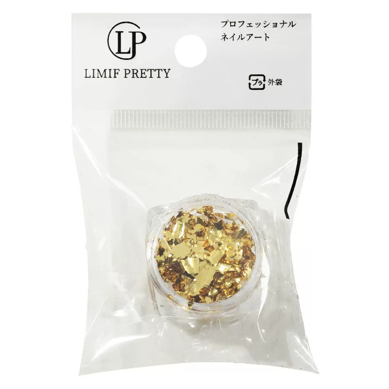 日式美甲高亮金银箔纸闪耀