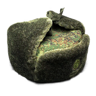 冷战直采俄军公发新款VKBO三代迷彩野战防寒冬帽栽绒帽保暖雷锋帽