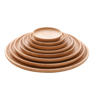 日式木质托盘长方形餐盘实木茶杯木盘木碟木制盘子木头餐具小杯盘