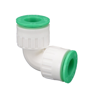 ppr水管快速接头免热熔快插46分1寸弯头pe三通pvc直接16/20/25/32