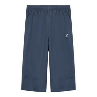 特步七分裤男运动短裤速干中裤2025夏季正品男裤宽松跑步健身裤