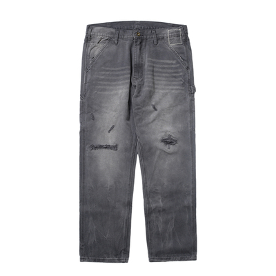 MADNESS钻石做旧水洗休闲裤