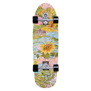 【深脚窝】逆山专业高端陆地冲浪板滑板PU桥弹簧桥陆冲板全能玩法