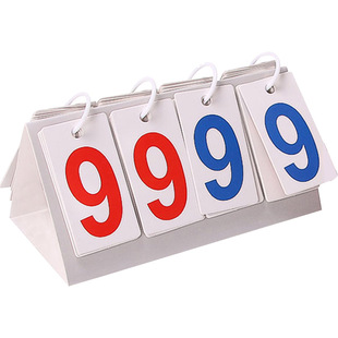 BLUEE迷你三位记分牌桌游小号裁判计数器益智活动专用翻分架/0105