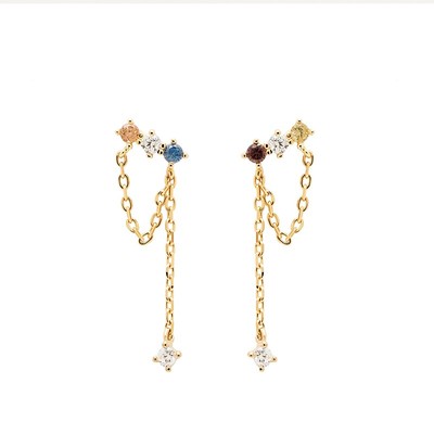 PDPAOLA森系流苏独特耳坠耳环女