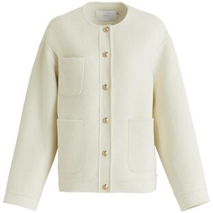 OBEG欧碧倩冬双面呢羊毛大衣女气质小香风毛呢短外套10464019