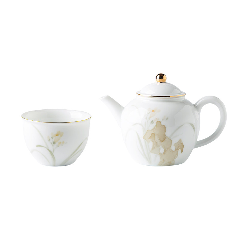 红官窑功夫茶具套装白瓷