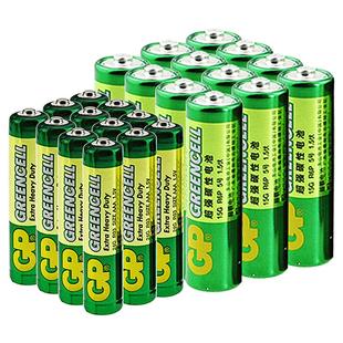 GP超霸5号电池7号碳性1.5v电池AA五号七号电视适用格力空调遥控器钟表aaa电池玩具挂钟鼠标一次性干电池12粒