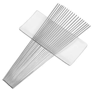 304不锈钢烧烤签子长30cm粗2.5mm羊肉串圆签烤肉钎子烧烤针铁签字