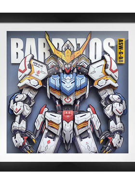 高达巴巴托斯barbatos动漫二次元壁画宿舍网咖挂画客厅立体装饰画