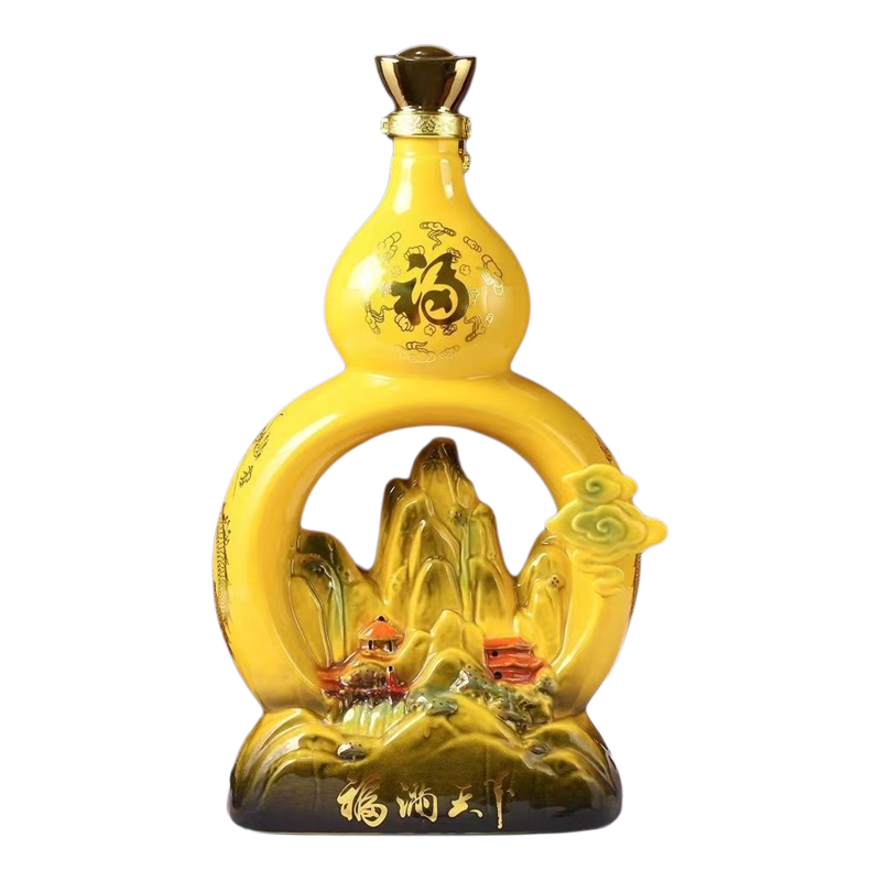 福满天下酒陶瓷瓶装53度清香型