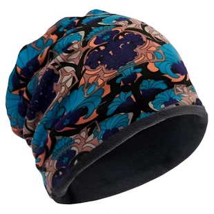 2024新款秋冬季男女加绒加厚包头帽防寒围脖套头帽子两用时尚保暖