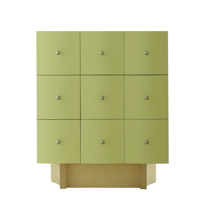 【WAVE CABINET】醒醒！波波柜绿色波浪柜九斗柜中古奶油风