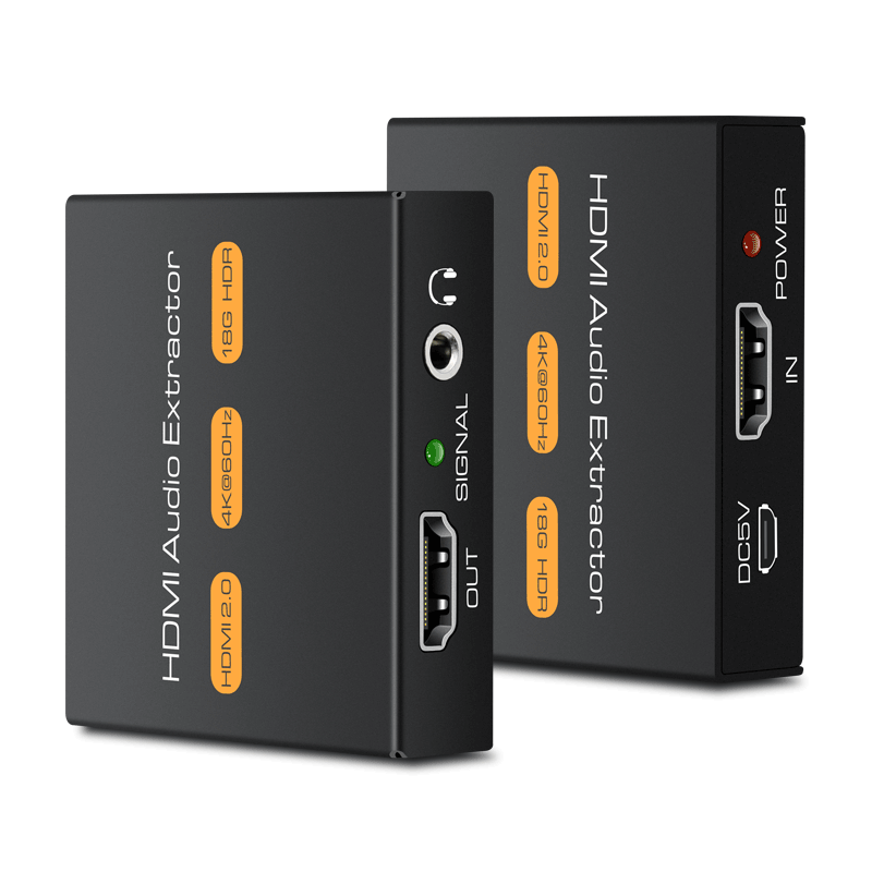 Vpfet HDMI音频分离器2.0版4K高清转3.5mm耳机孔PS5/XBOX/机顶盒/SWITCH外接显示器音箱HD