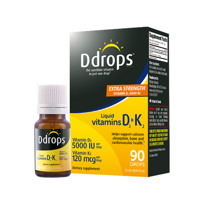 ddrops成人维生素K2D3滴剂drops滴卓思d35000iu中老年男女口服液