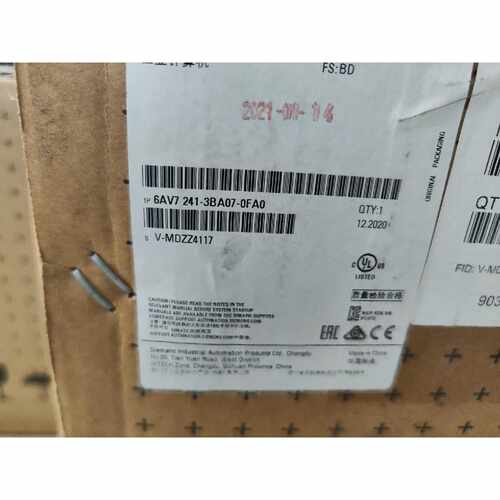 下单前咨询全新原装西门子6AV7241-3BA07-0FA0，带原包装