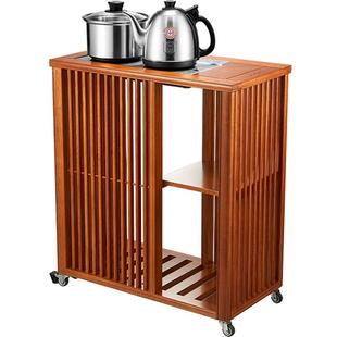 金灶KW-2000实木茶车移动茶台一体家用茶水柜小茶台客厅茶叶架