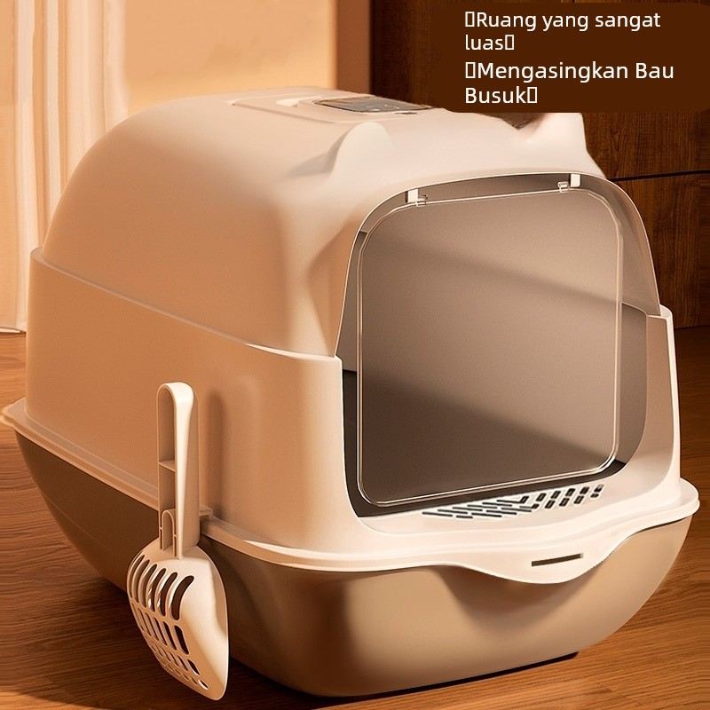 猫砂盆防臭全封闭式超大号防外溅带砂猫厕所小猫咪拉屎尿沙盆用品