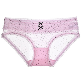 3件129|商场同款MYBODY内裤女生甜美少女性感纯欲蕾丝网纱三角裤