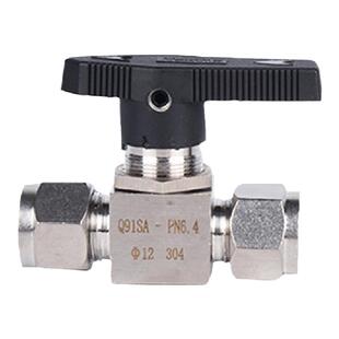 快拧球阀尼龙管PU管气管软管不锈钢304直通仿美球阀快拧球阀