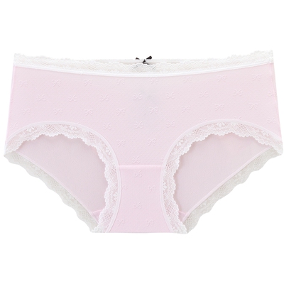 3件129|商场同款MYBODY新款内裤女生浪漫蝴蝶结提花中低腰三角裤