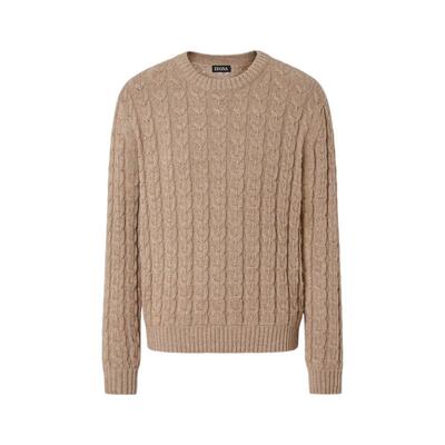 ZEGNA杰尼亚混米色毛衣