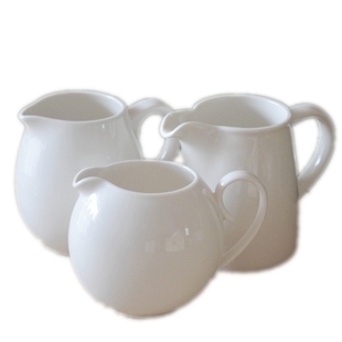 外贸原单尾货新骨瓷300ml家用可加热牛奶罐diy小奶壶公道杯子清仓