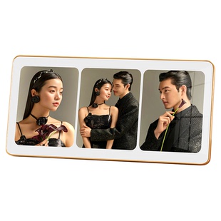 婚纱照片定制相框摆台三宫格相框加冲印洗结婚照相片放大制作相框