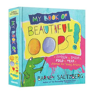 精装 My Book of Beautiful Oops 英文原版绘本 我的美丽之书 翻翻洞洞书 儿童英语启蒙图画书 锻炼动手能力 英文版进口原版书籍