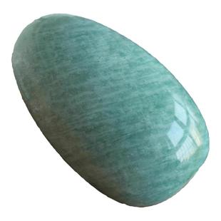 千蕊天然天河石原石把玩 随形手把件 冰种亚马逊石 辉光效应实物