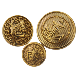 新款复古做旧金色金属纽扣西服外套毛衣大衣风衣扣子服装配件钮扣