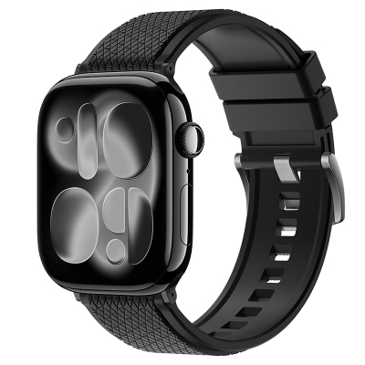 适用苹果手表表带氟橡胶防水防汗