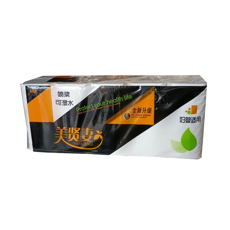美贤妻卫生纸家用实惠无芯木桨大卷厕纸手纸一提10卷4.6斤包邮