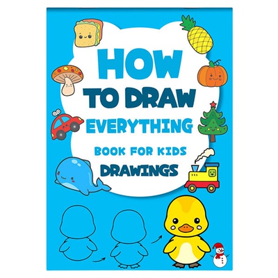 儿童简笔画入门涂鸦画本分步画画