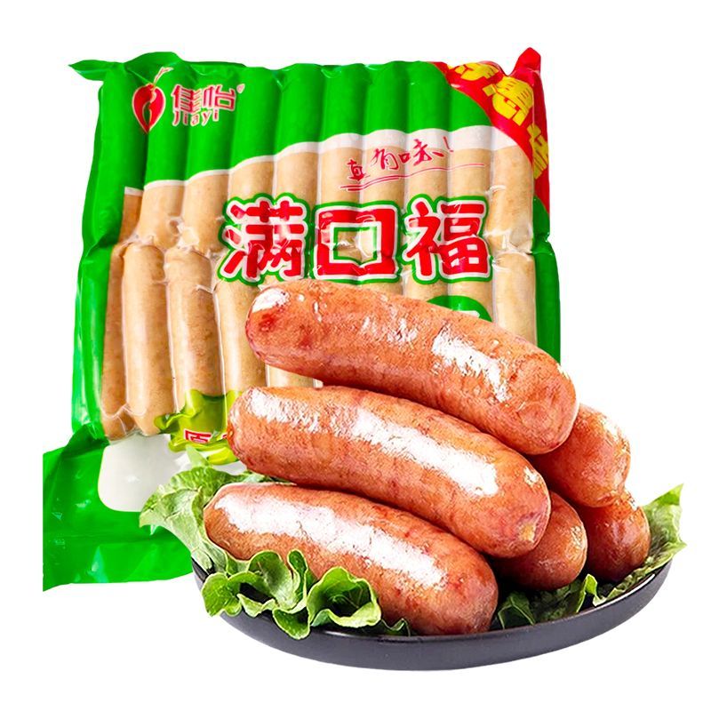 佳怡满口福肉肠烤肠80g/40袋火山石烤肠商用批发冷冻半成品