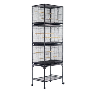 竖宫格大号鸟笼鹦鹉专用笼子家用双层三层玄凤虎皮牡丹和尚八哥