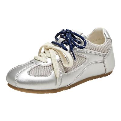 天美意新款双鞋带潮酷时尚百搭舒适平底女德训鞋KG063BM5