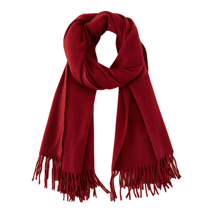 嫵WOO【礼赠推荐】大水波纹秋冬披肩高级感羊绒围巾两用型