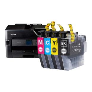 【顺丰】适用兄弟LC263墨盒彩色LC261 DCP-J562dw/MFC-J480dw打印机墨水MFC-J680dw/MFC-J88dw连供喷墨一体机