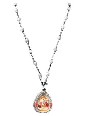 佛牌链子弹幕水晶毛衣链水晶