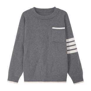 左西童装男童毛衣秋冬款儿童学院风针织衫2025新款洋气中大童冬装