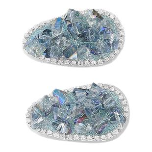 DODOGOGO甜酷水晶发夹女2025新款高端韩版气质小椭圆发夹边夹发卡