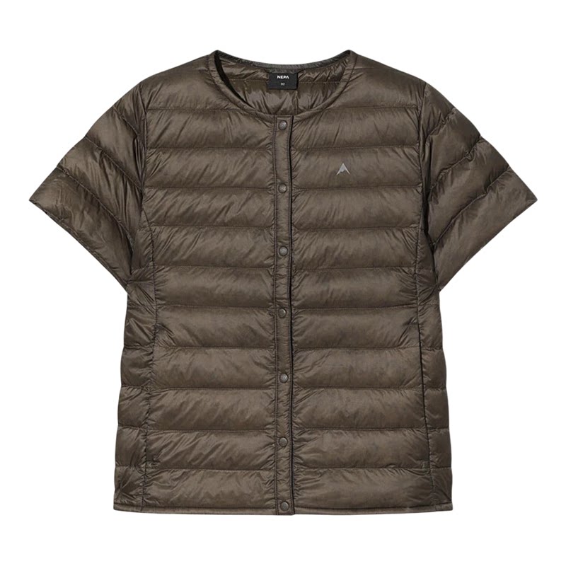 26冬耐葩女轻薄户外短袖羽绒服