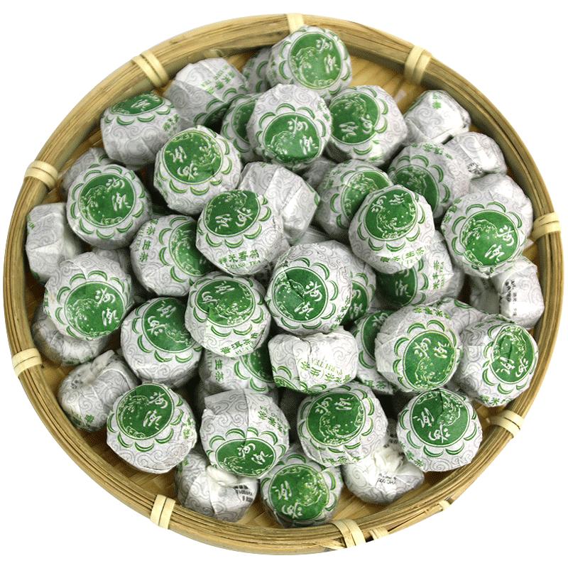 海潮云南糯米香普洱茶生茶迷你小沱茶500g袋装糯米香茶叶糯香普洱